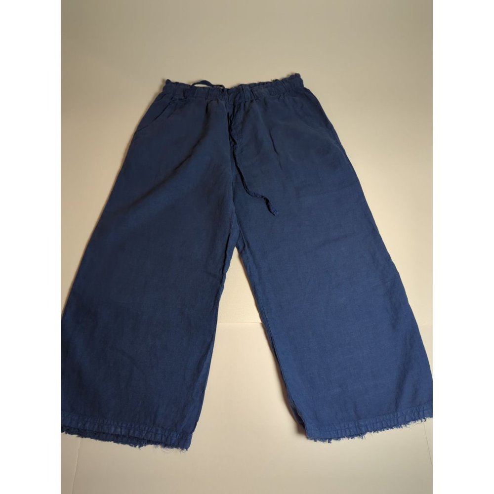 Cloth and Stone Women's Linen Wide Legs Gaucho Pants M